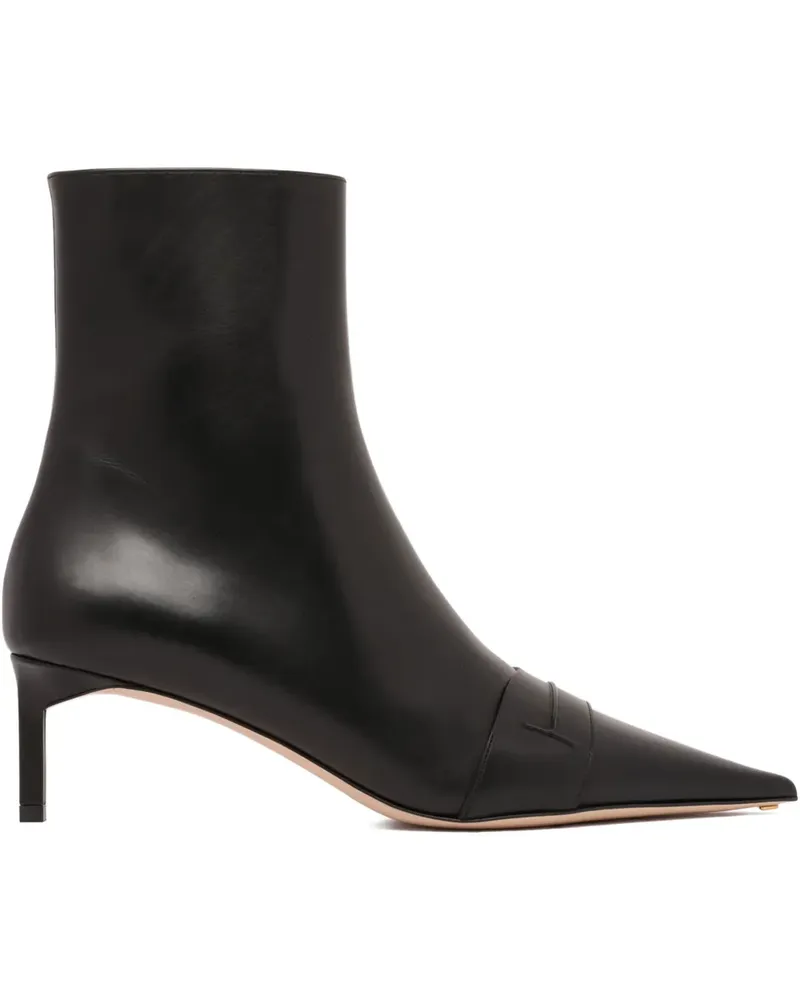 Tom Ford Stiefletten aus Leder 55mm - Schwarz Schwarz