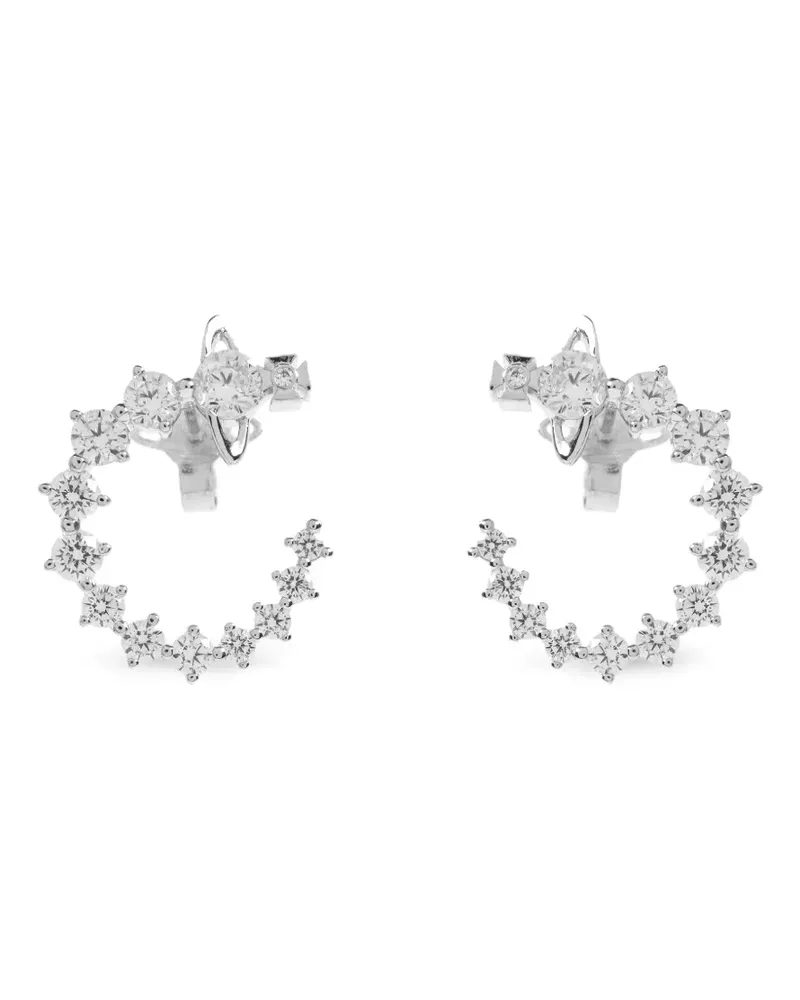Vivienne Westwood Verzierte Hängeohrringe - Silber Silber