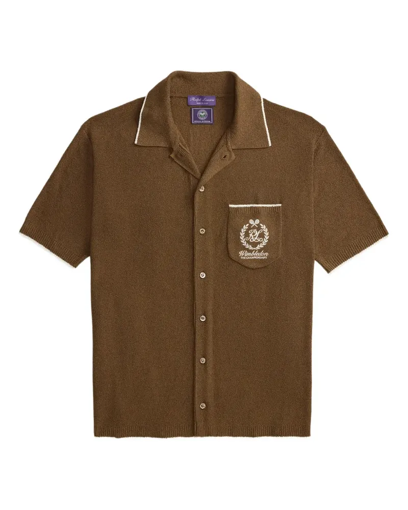 Ralph Lauren Poloshirt mit Stickerei - Braun Braun