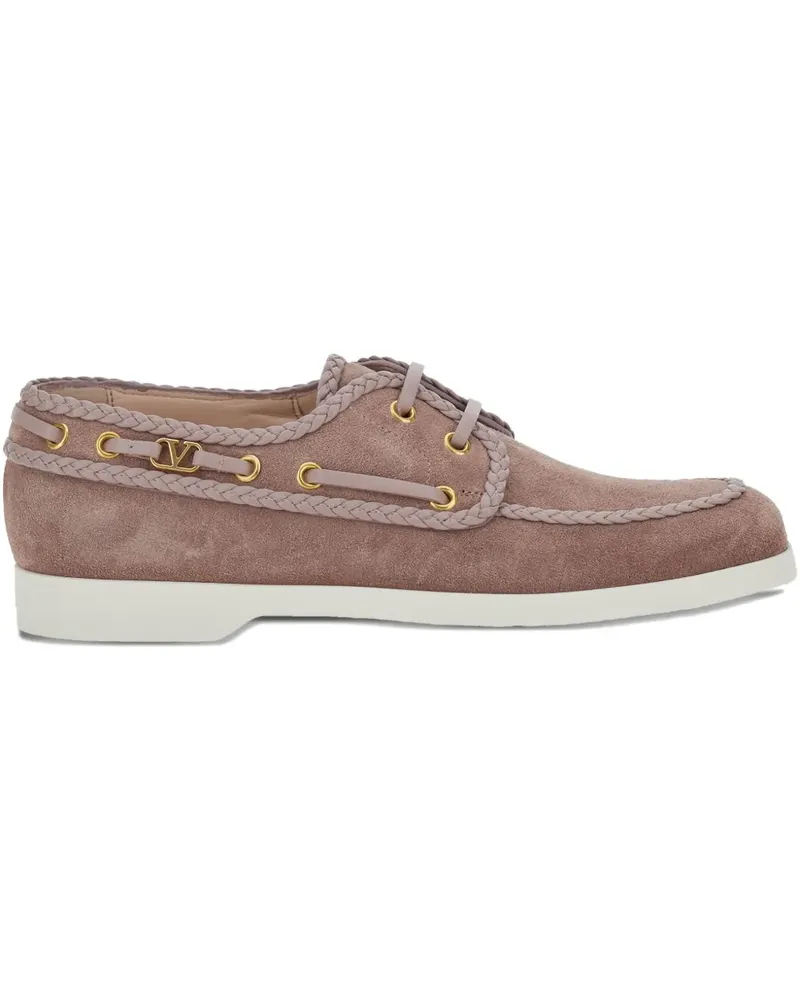 Valentino Garavani Segelschuhe mit geflochtenen Kanten - Rosa Rosa