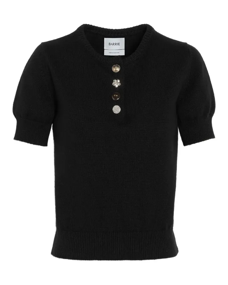 Barrie Oberteil mit verzierten Knöpfen - Schwarz Schwarz
