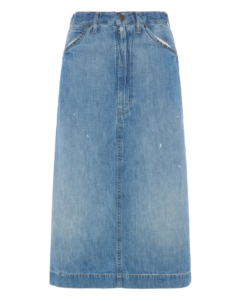 Maison Margiela Midirock aus Denim - Blau Blau