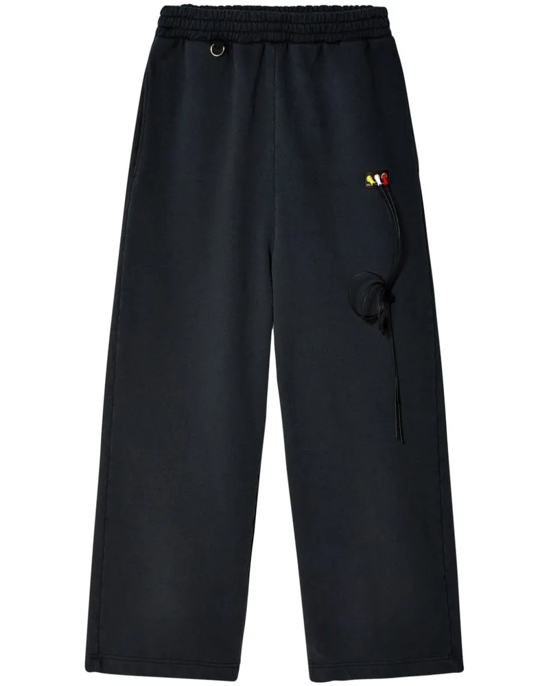 Doublet RCA Cable Embroidery Jogginghose Schwarz