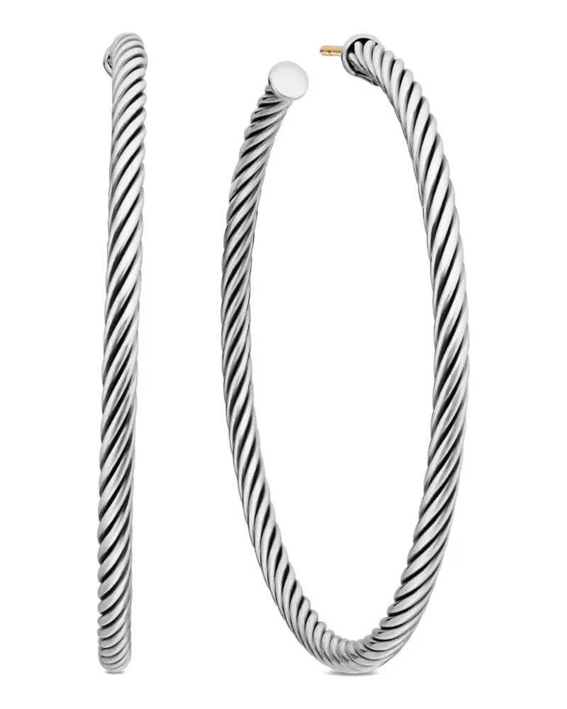 David Yurman Cable Creolen aus Sterlingsilber Silber