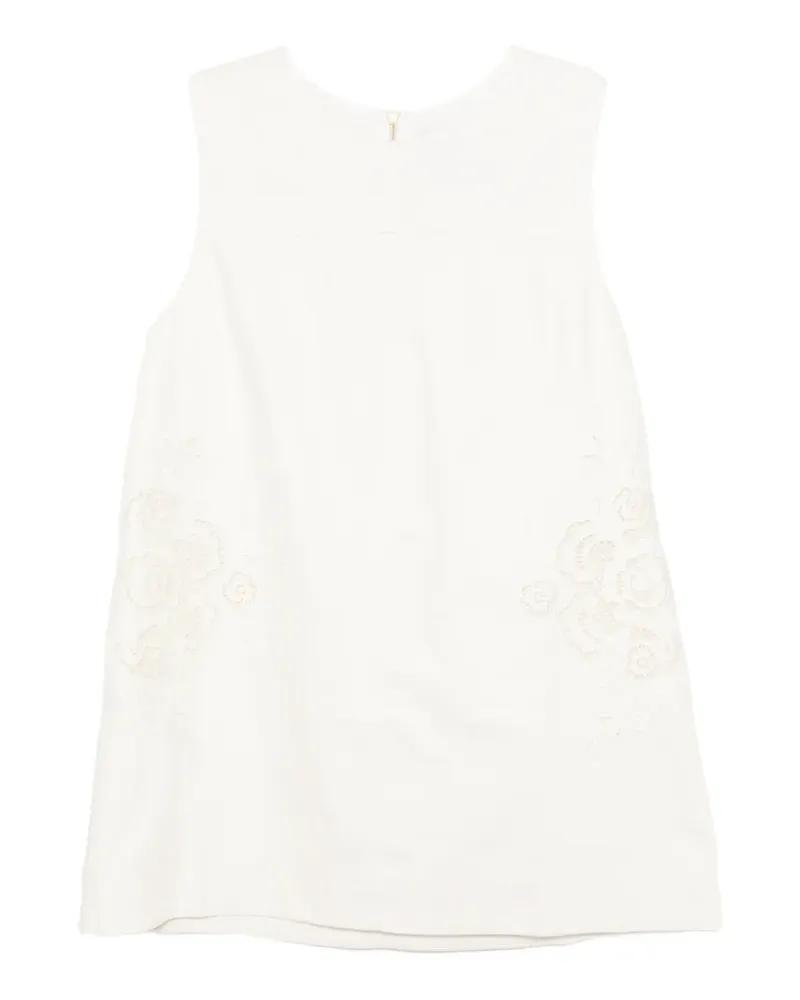 Aje. Halo Minikleid mit Stickerei - Nude Nude