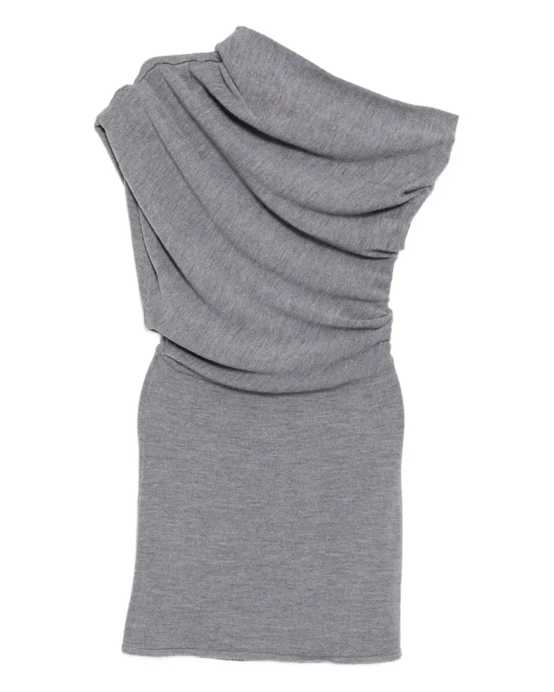 STAUD Mable Minikleid - Grau Grau
