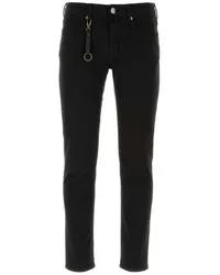 Incotex Straight-Leg-Jeans mit Logo-Patch Schwarz