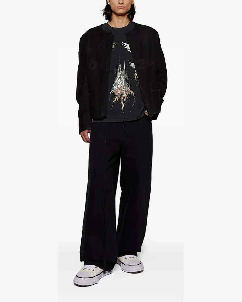 WHO DECIDES WAR Nefarious T-Shirt mit Print - Schwarz Schwarz