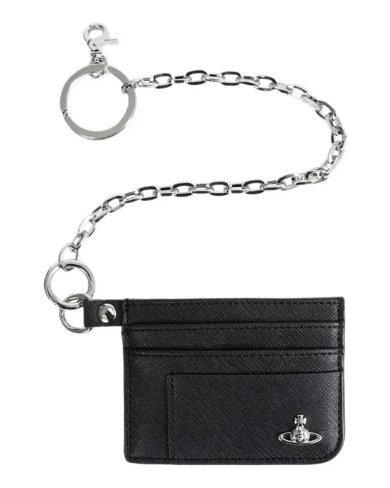 Vivienne Westwood Kartenetui mit Kette - Schwarz Schwarz
