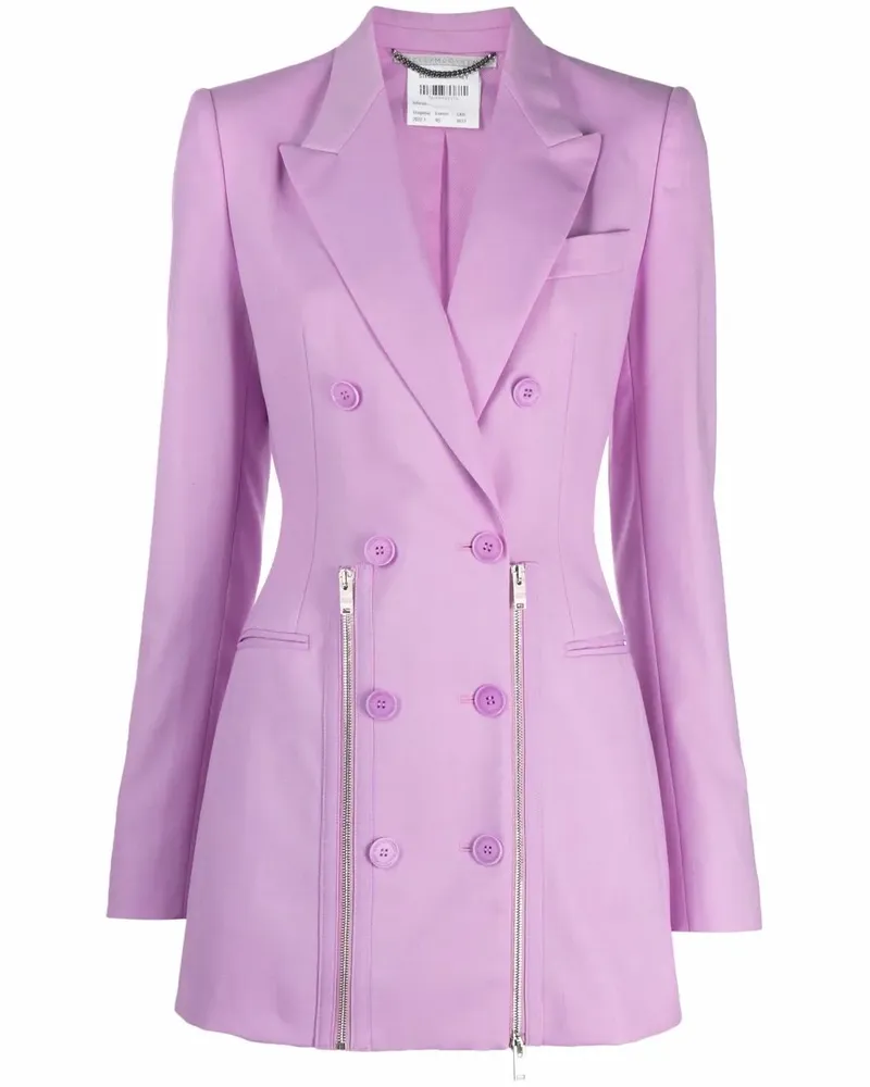 Stella McCartney Doppelreihiger Blazer - Violett Violett