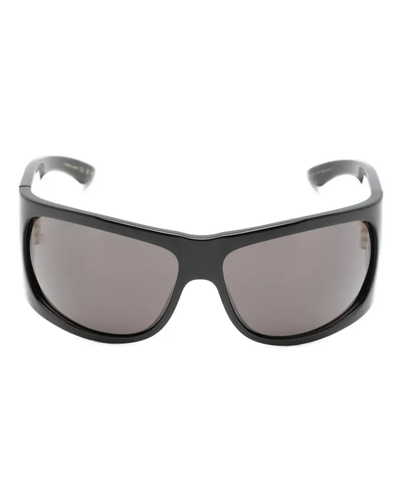 Gucci rectangle-frame sunglasses - Schwarz Schwarz