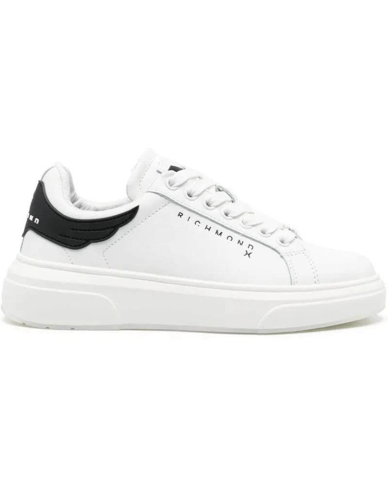 John Richmond Sneakers mit Logo-Prägung - Weiß Weiß