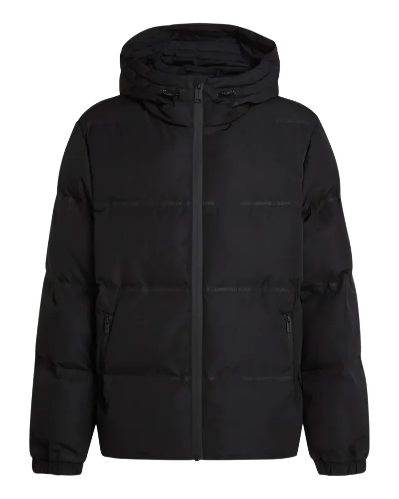 Karl Lagerfeld Steppjacke mit Logo - Schwarz Schwarz