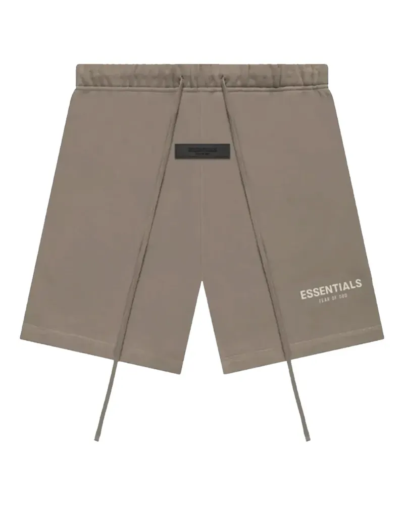Fear of God Essentials logo-print track shorts - Nude Nude