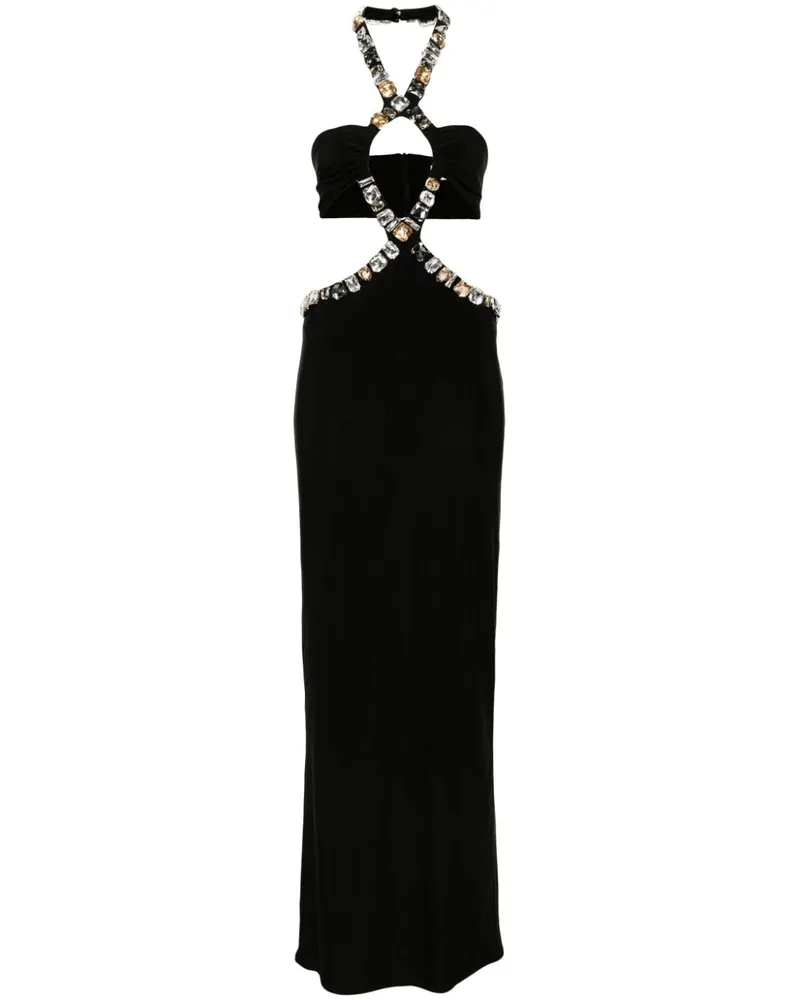 The New Arrivals Ilkyaz Ozel Awa Maxikleid - Schwarz Schwarz