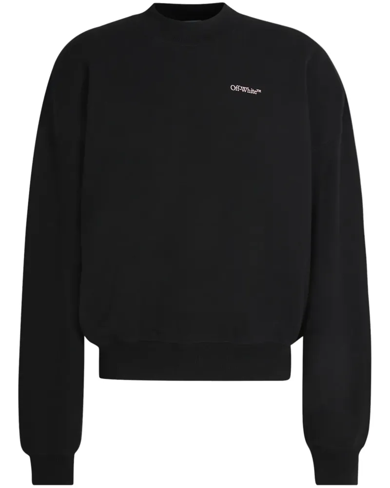 OFF-WHITE Sweatshirt mit Logo-Print - Schwarz Schwarz