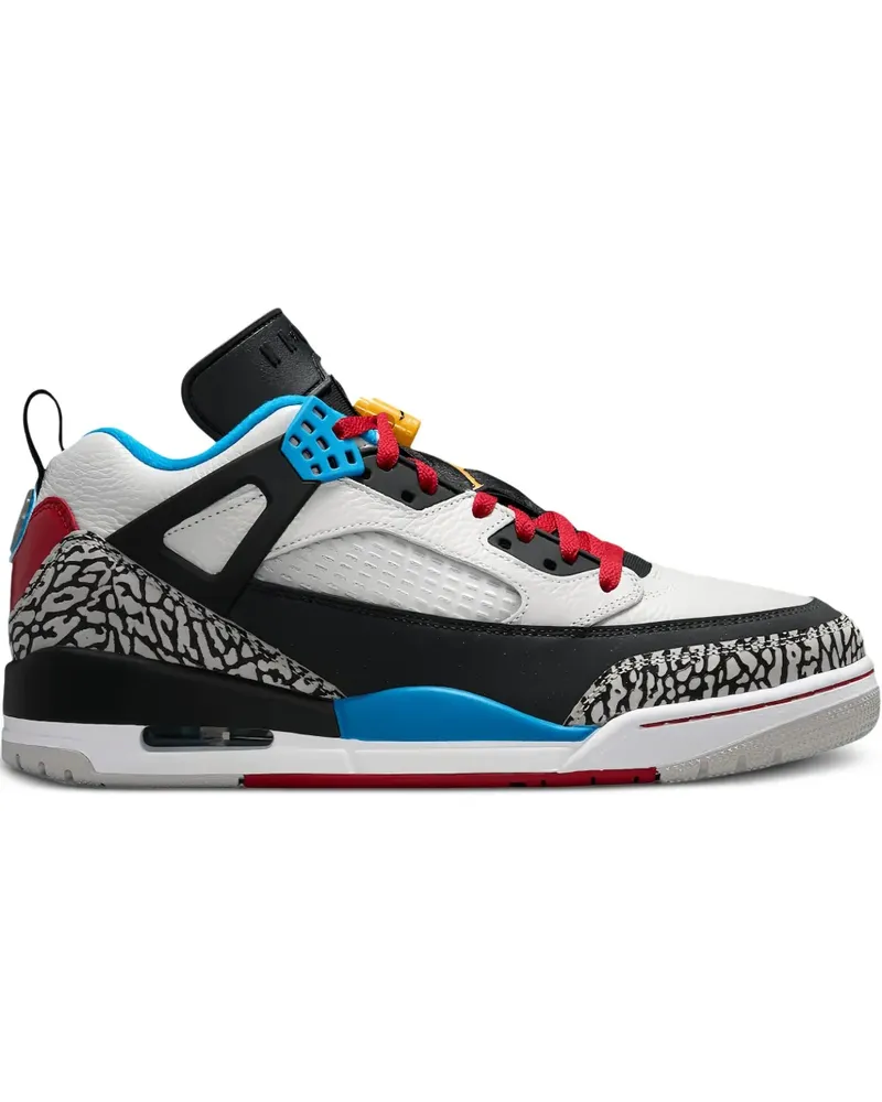 Jordan Spiz'ike Low SE Bordeaux Sneakers - Neutral Grey/Varsity Maize/Dark Charcoal/Sapphire Blue/Varsity Red/Black Neutral