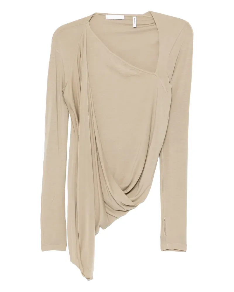 Helmut Lang Asymmetrisches Oberteil - Nude Nude
