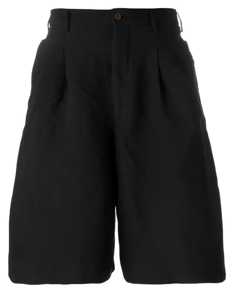 Comme des Garçons Bermudas mit Bundfalten - Schwarz Schwarz