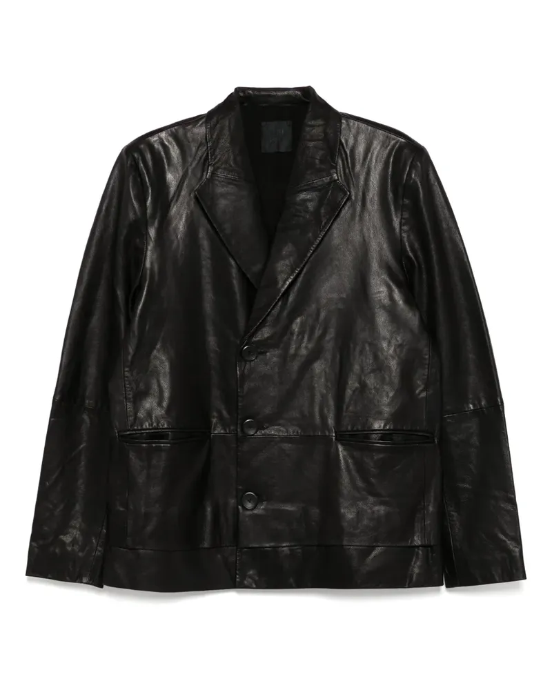 FREI-MUT Jabal Lederjacke - Schwarz Schwarz
