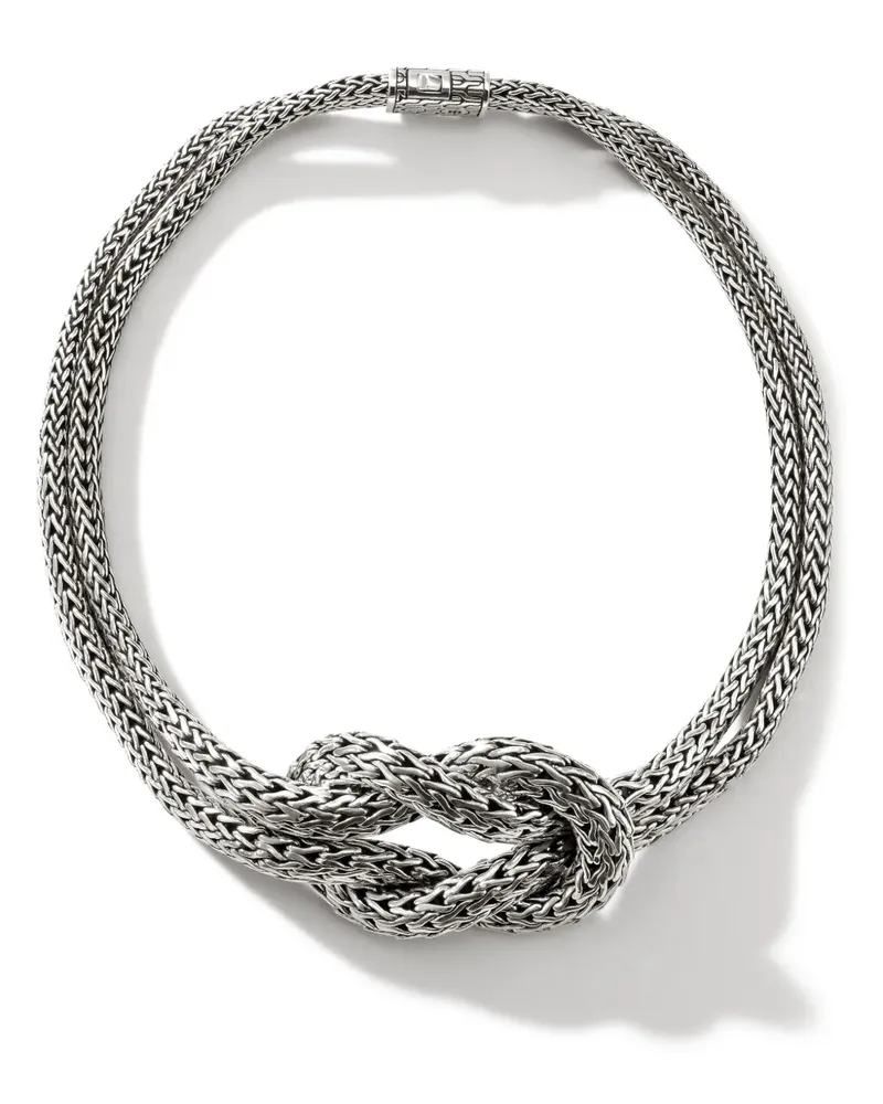 John Hardy Love Knot Graduated Halskette - Silber Silber
