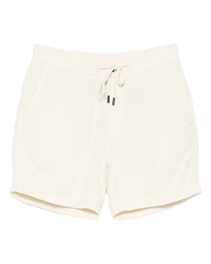 Incotex drawstring corduroy shorts - Nude Nude