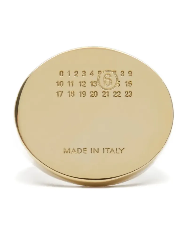 Maison Margiela Ring mit ovalem Schild - Gold Gold