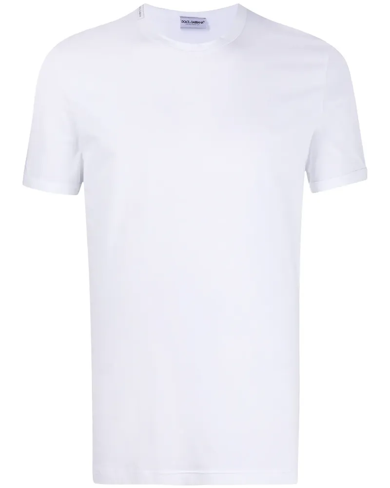 Dolce & Gabbana T-Shirt mit Rundhalsausschnitt - Weiß Weiß