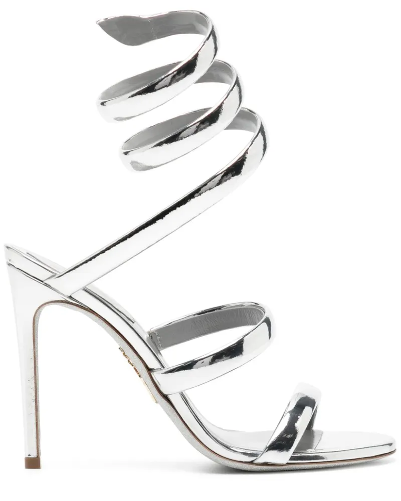René Caovilla Sandalen 100mm - Silber Silber