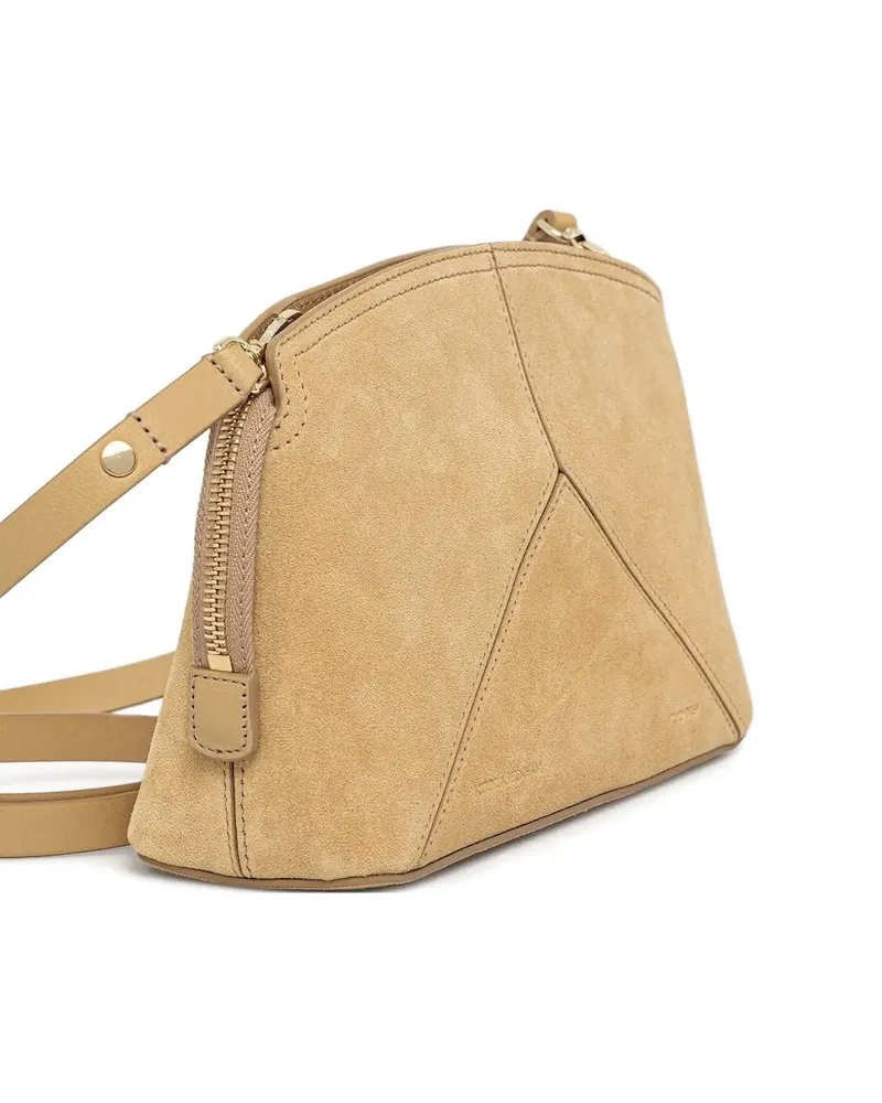 Victoria Beckham Clutch aus Wildleder - Nude Nude