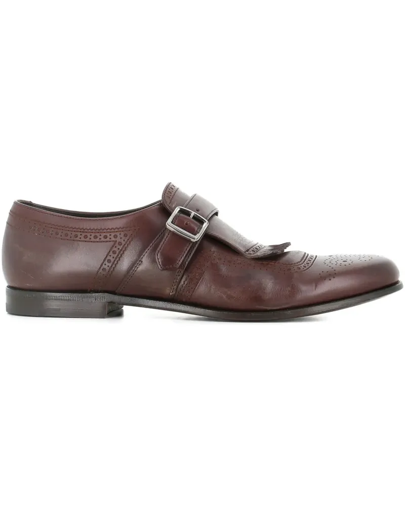 Church's Shangai fringed buckle leather monk shoes - Braun Braun