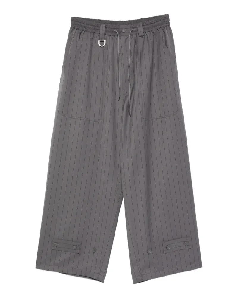 Y-3 Hose mit Nadelstreifen - Grau Grau