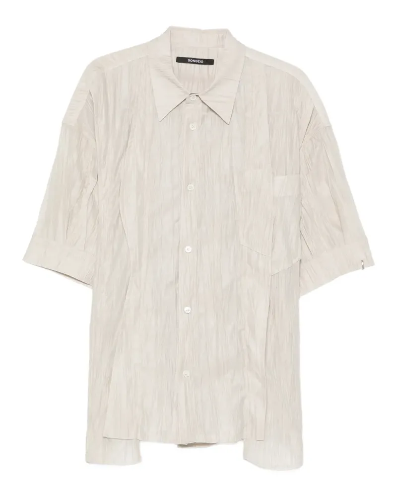SONGZIO Polyptych crease shirt - Nude Nude