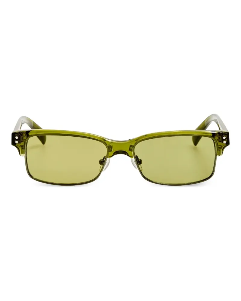 Jacquemus Eckige Sonnenbrille - Grün Grün