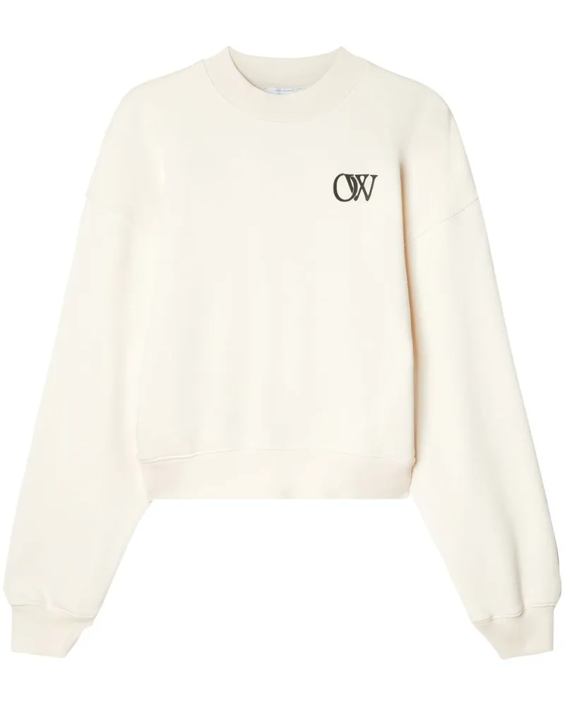 OFF-WHITE Sweatshirt mit Logo-Print - Weiß Weiß