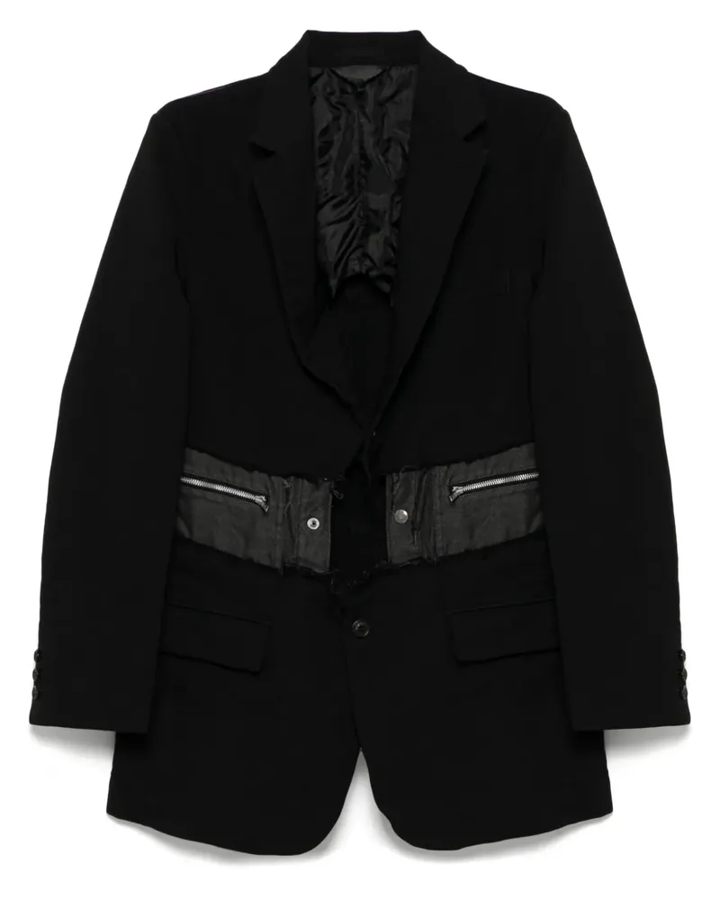 Comme des Garçons Einreihiges Sakko - Schwarz Schwarz