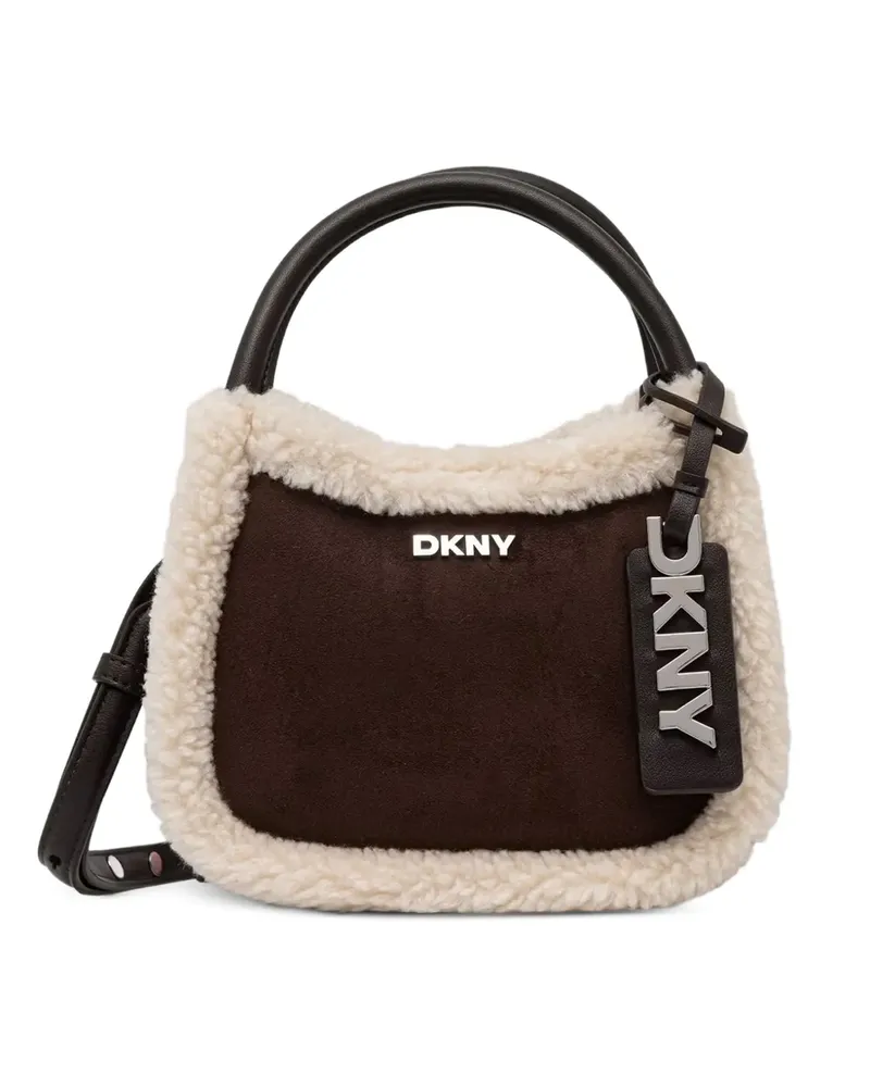 DKNY Handtasche mit Shearling - Braun Braun