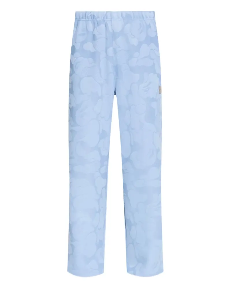 BAPE Hose mit Jacquardmuster - Blau Blau