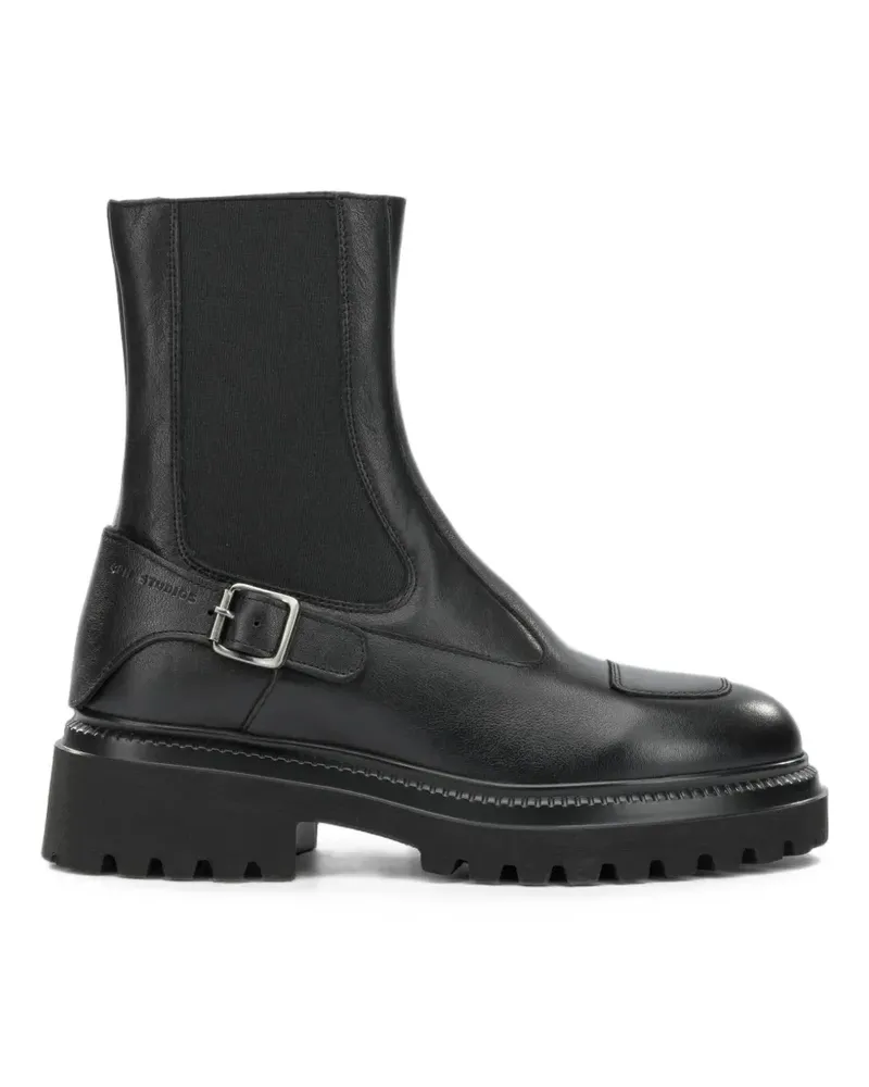 Copenhagen buckle-detail leather ankle boots - Schwarz Schwarz