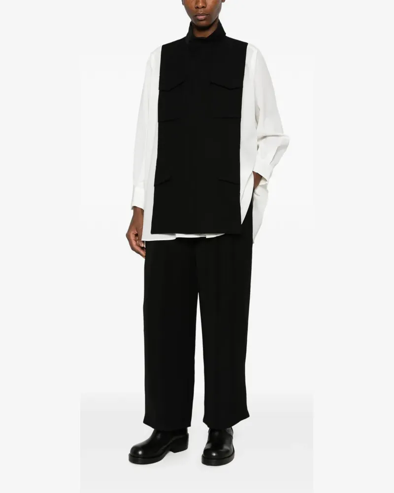 Sacai Hemd im Layering-Look - Weiß Weiß
