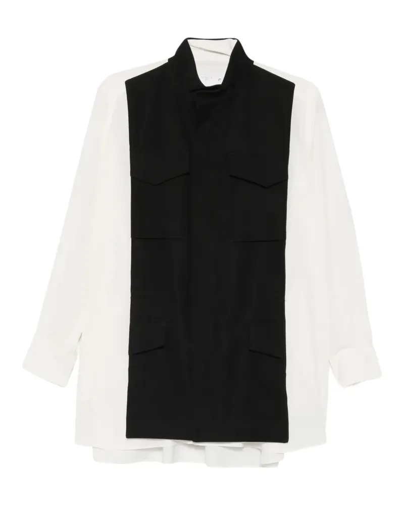 Sacai Hemd im Layering-Look - Weiß Weiß