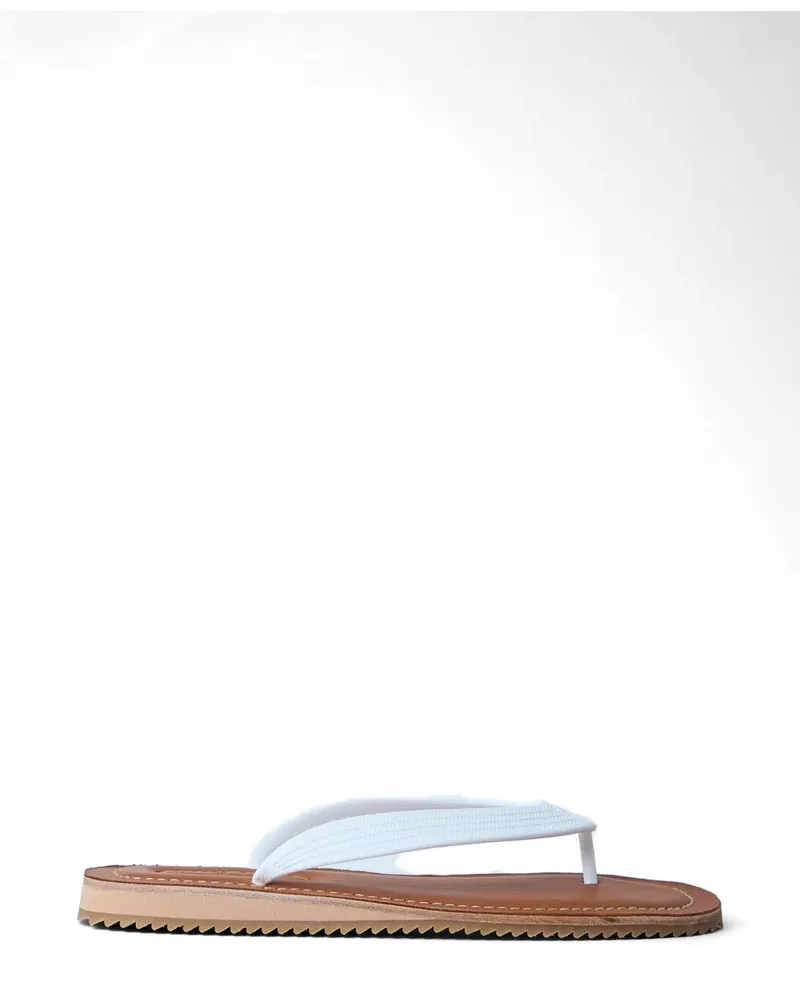 Miu Miu textured flip-flops - Weiß Weiß