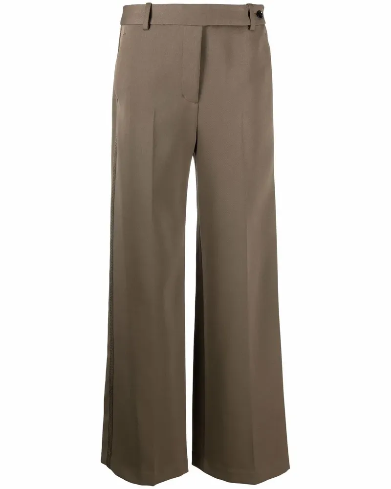 3.1 phillip lim wide-leg side-stripe trousers - Braun Braun