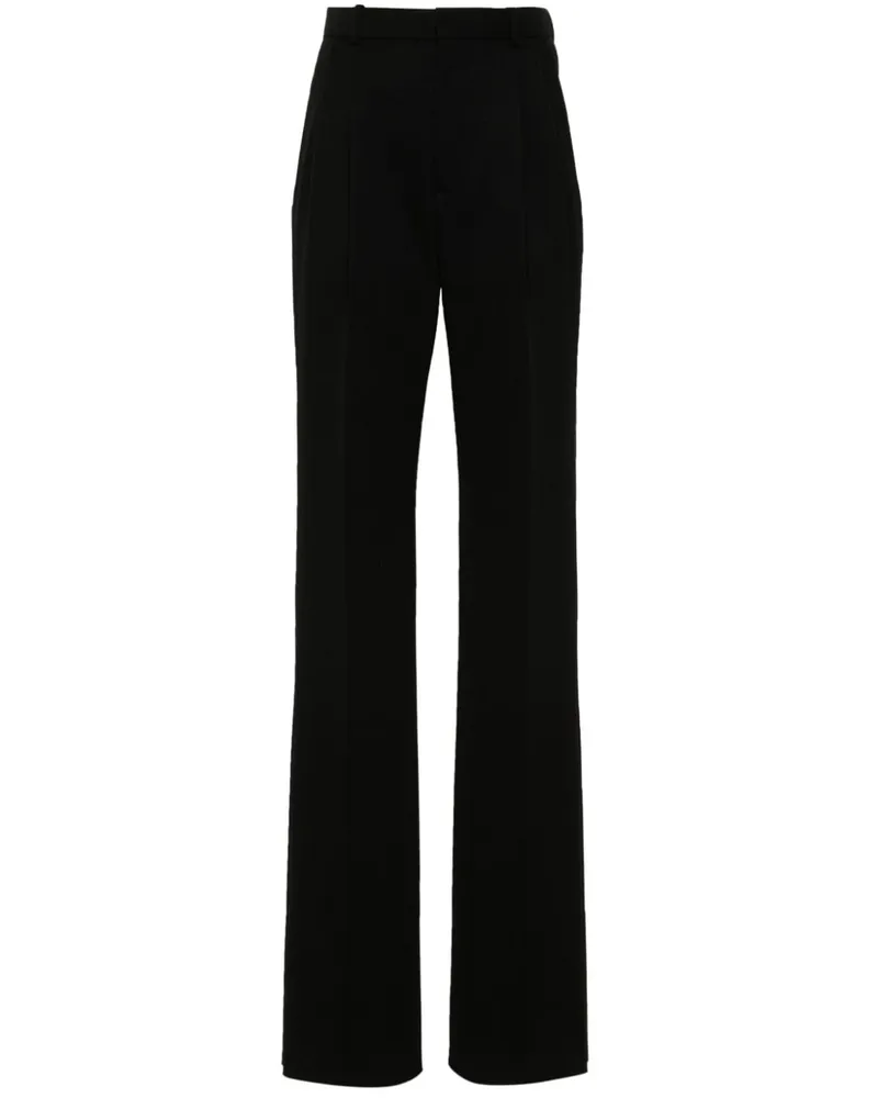Saint Laurent Hose mit hohem Bund - Schwarz Schwarz