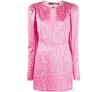 Minikleid mit Herz-Print - Rosa