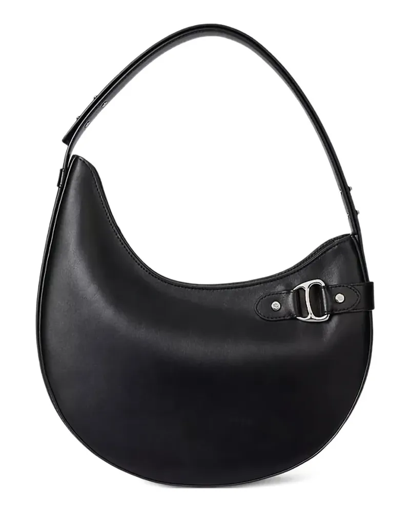 Ralph Lauren torba buckle-detail shoulder bag - Schwarz Schwarz