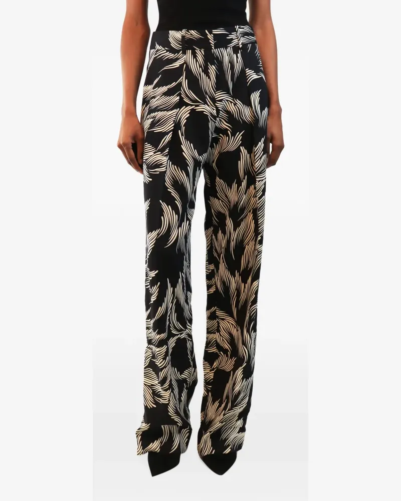 Victoria Beckham High-Waist-Hose mit geradem Bein - Schwarz Schwarz