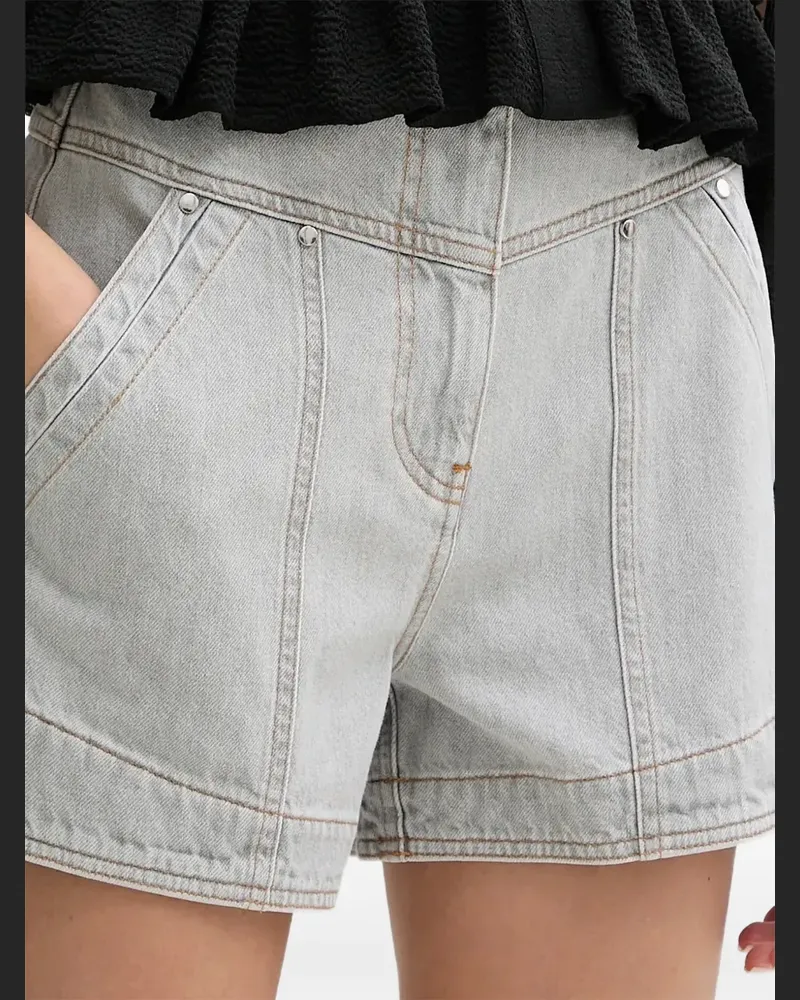 IRO seam-pocket shorts - Grau Grau