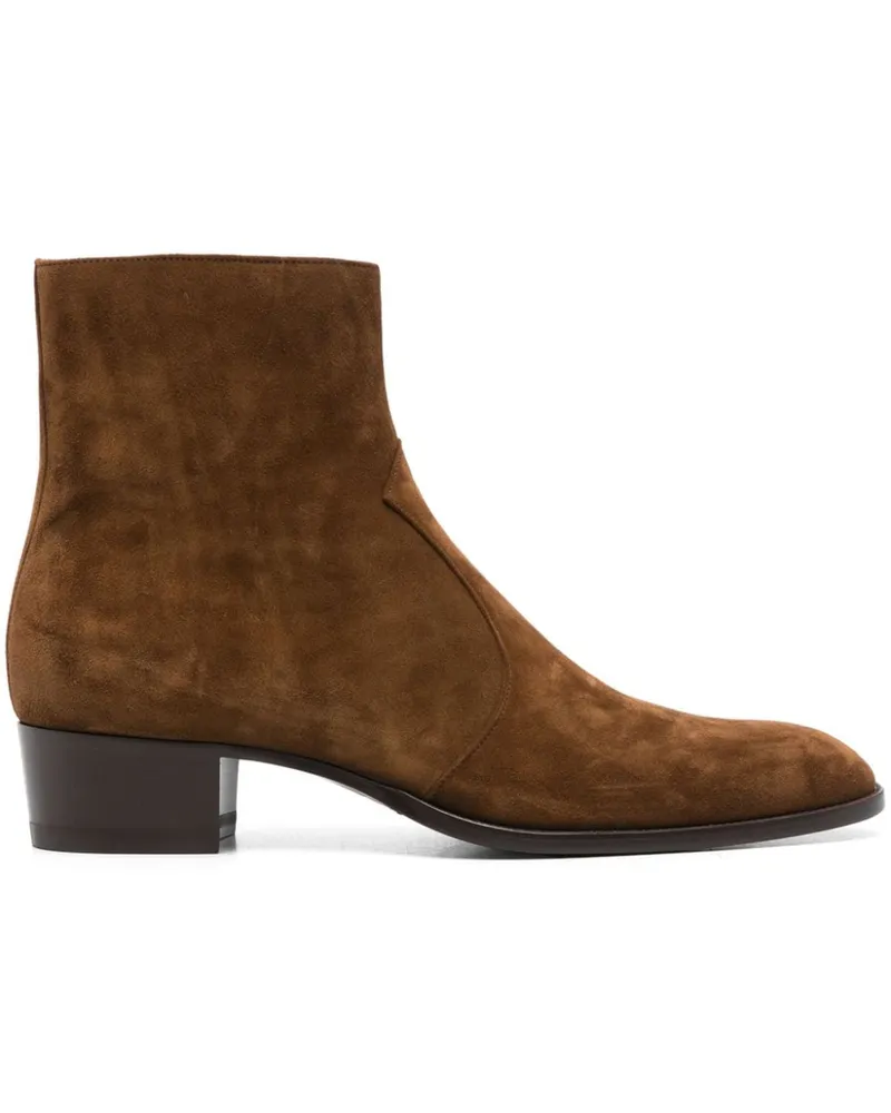 Saint Laurent Wyatt Stiefel 40mm - Braun Braun