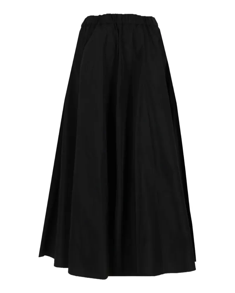 ASPESI elasticated flared maxi skirt - Schwarz Schwarz